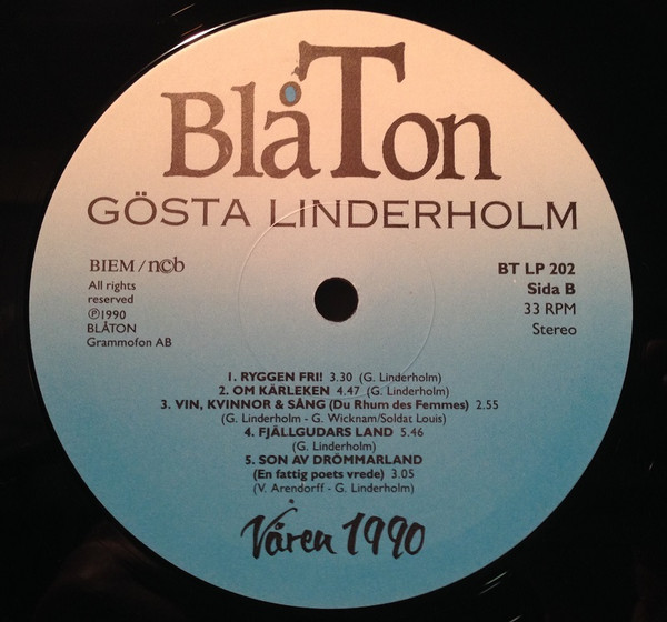 Gösta Linderholm, Våren 1990 - LP