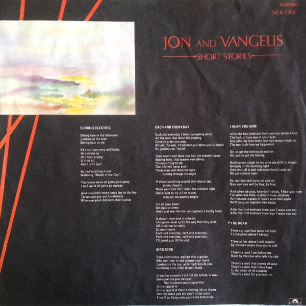 Jon & Vangelis, Short Stories - LP