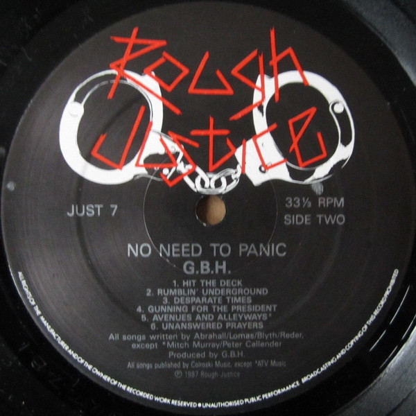 G.B.H., No Need To Panic - LP