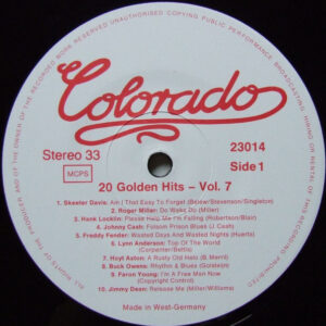 Various, 20 Golden Hits Vol. 7 - LP: imagen 3
