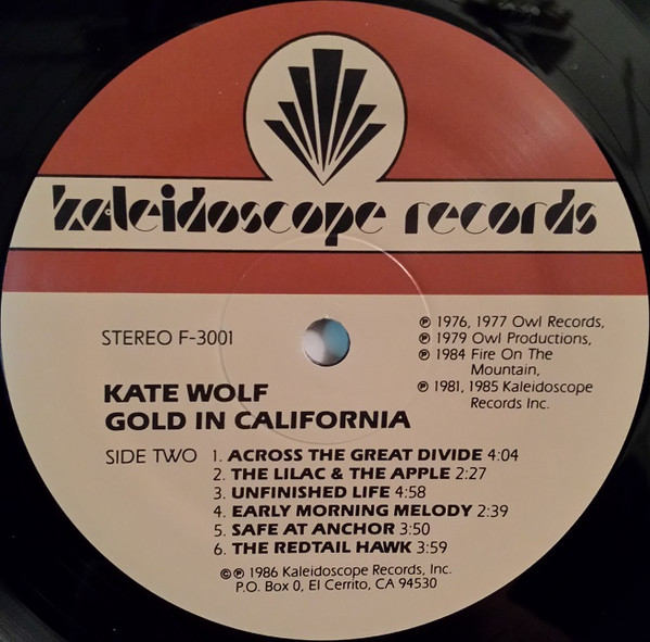 Kate Wolf, Gold In California - LP