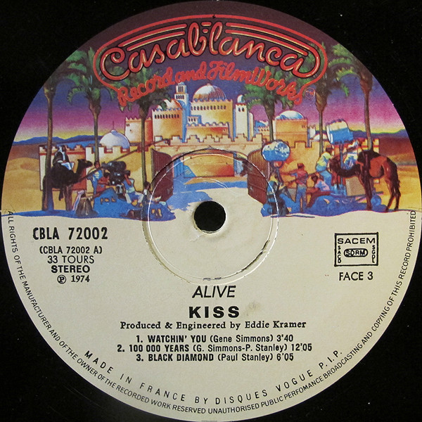 Kiss, Alive! - LP Album Stereo