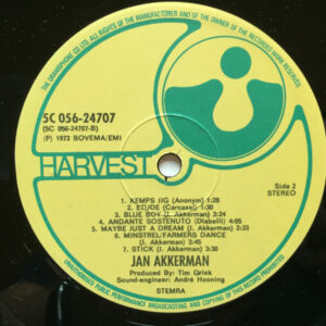 Jan Akkerman, Profile - LP: imagen 4