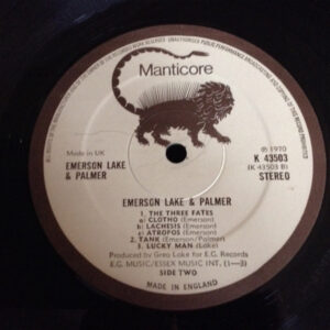 Emerson, Lake & Palmer, Emerson, Lake & Palmer - LP: imagen 3
