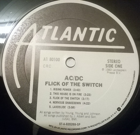 AC/DC, Flick Of The Switch - LP