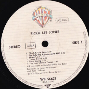 Rickie Lee Jones, Rickie Lee Jones - LP: imagen 2