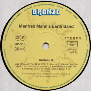 Manfred Mann's Earth Band, Budapest (Live) - LP: imagen 4