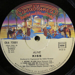 Kiss, Alive! - LP Album Stereo: imagen 7