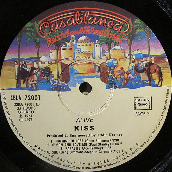 Kiss, Alive! - LP Album Stereo