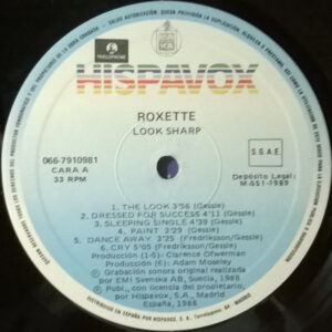 Roxette, Look Sharp! - LP: imagen 3