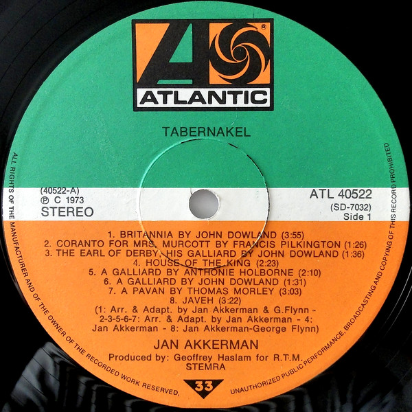 Jan Akkerman, Tabernakel - LP