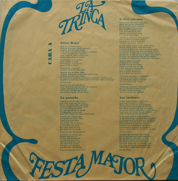La Trinca, Festa Major - LP