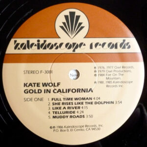Kate Wolf, Gold In California - LP: imagen 5