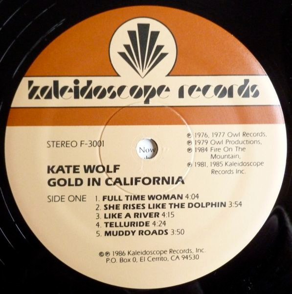 Kate Wolf, Gold In California - LP