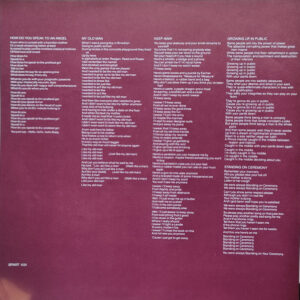 Lou Reed, Growing Up In Public - LP: imagen 5