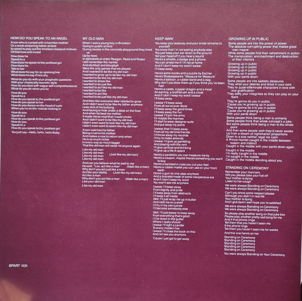 Lou Reed, Growing Up In Public - LP