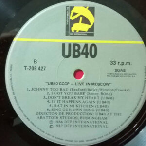 UB40, CCCP - Live In Moscow - LP: imagen 4