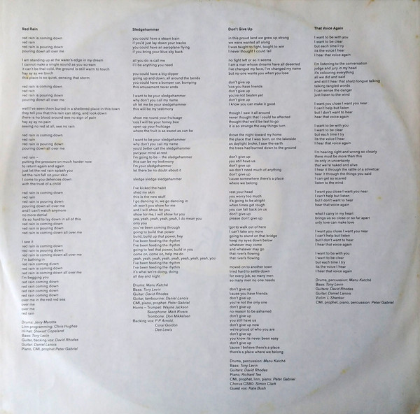 Peter Gabriel, So - LP