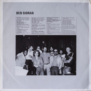 Ben Sidran, The Cat And The Hat - LP: imagen 6