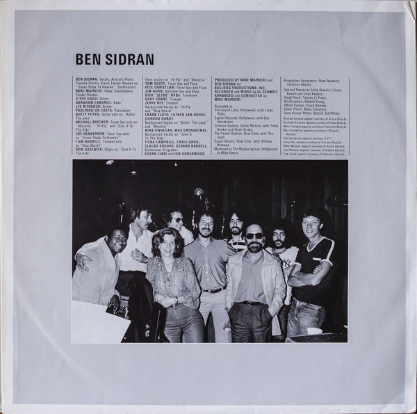 Ben Sidran, The Cat And The Hat - LP