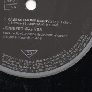 Jennifer Warnes, Famous Blue Raincoat (The Songs Of Leonard Cohen) - LP: imagen 8