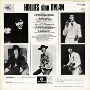 The Hollies, Hollies Sing Dylan - LP: imagen 2