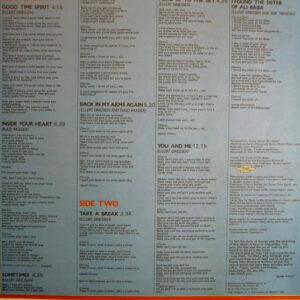 Spargo, Good Time Spirit - LP: imagen 5