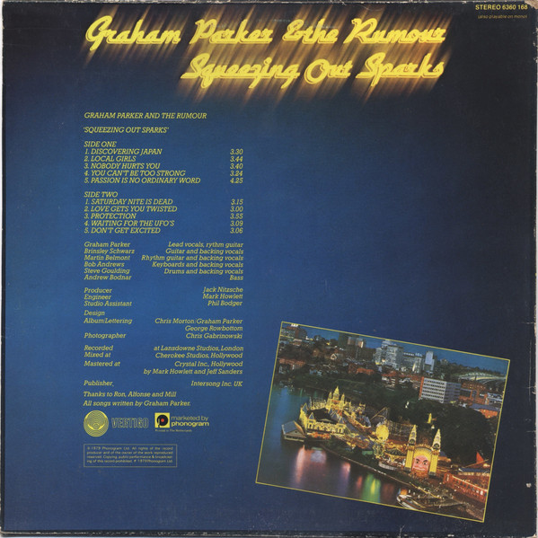 Graham Parker And The Rumour, Squeezing Out Sparks - LP