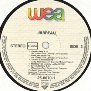 Al Jarreau, Jarreau - LP: imagen 6