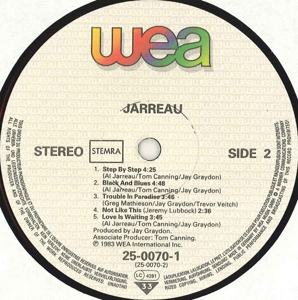 Al Jarreau, Jarreau - LP