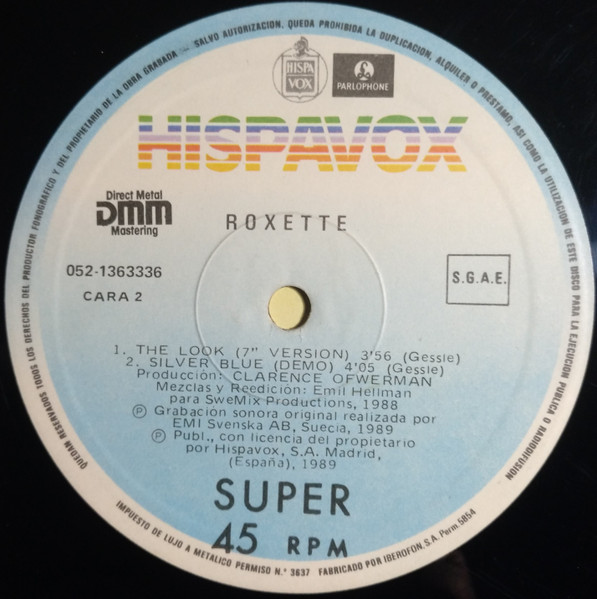Roxette, The Look (Head-Drum-Mix) - Maxi Singles