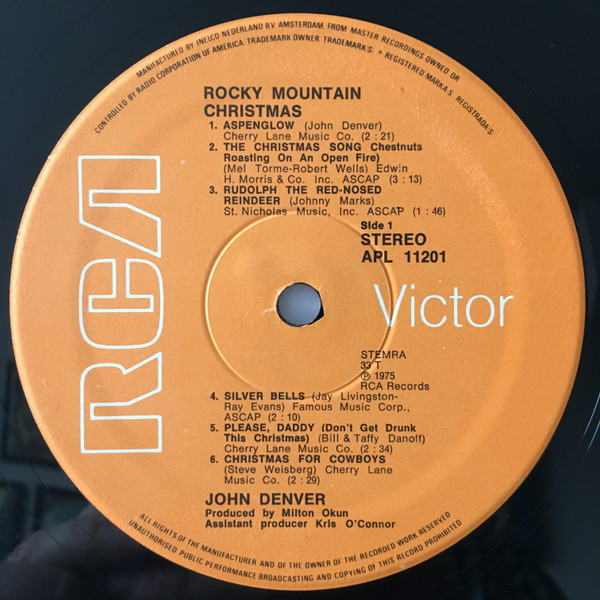 John Denver, Rocky Mountain Christmas - LP
