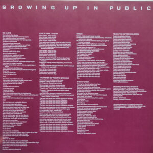 Lou Reed, Growing Up In Public - LP: imagen 6