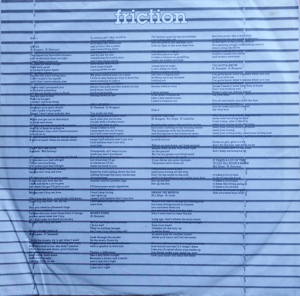 Sweet d'Buster, Friction - LP