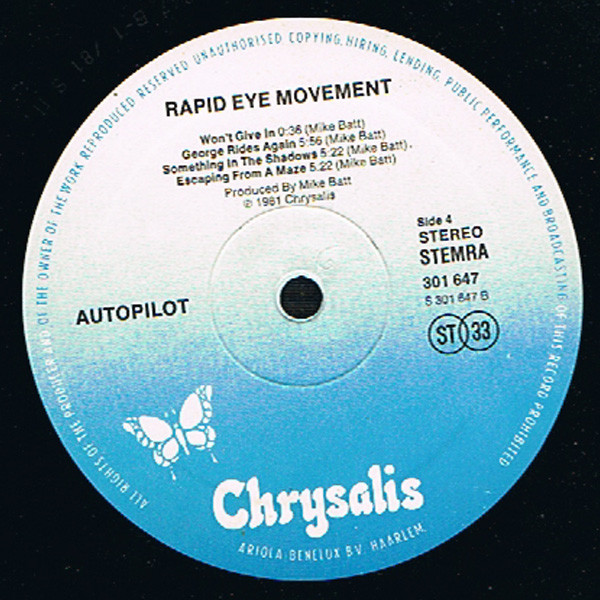 Autopilot, Rapid Eye Movements - LP