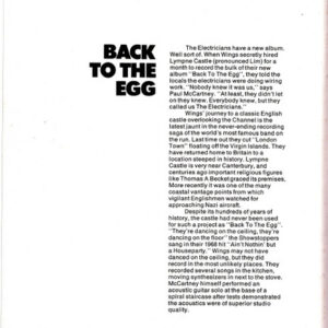Wings, Back To The Egg - LP: imagen 9