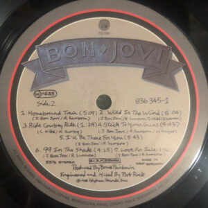 Bon Jovi, New Jersey - LP: imagen 4