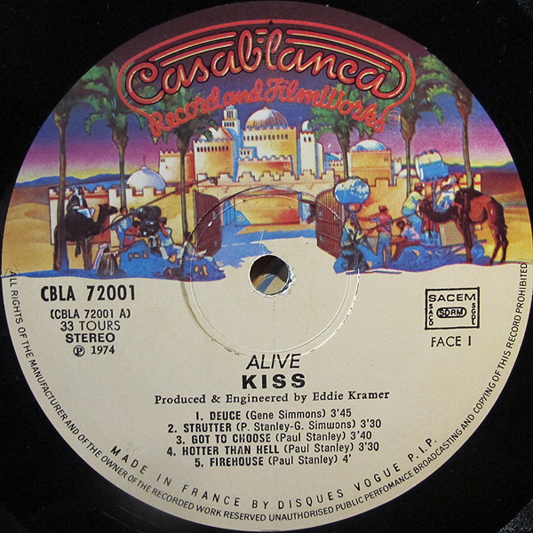 Kiss, Alive! - LP Album Stereo