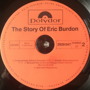 Eric Burdon, The Story Of Eric Burdon - LP: imagen 4