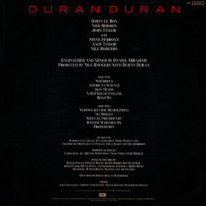 Duran Duran, Notorious - LP: imagen 6