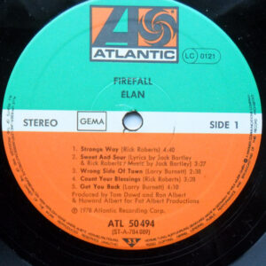 Firefall, Élan - LP Album Stereo: imagen 5