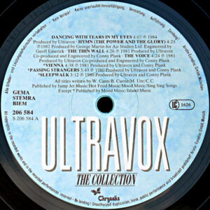 Ultravox, The Collection - LP: imagen 3