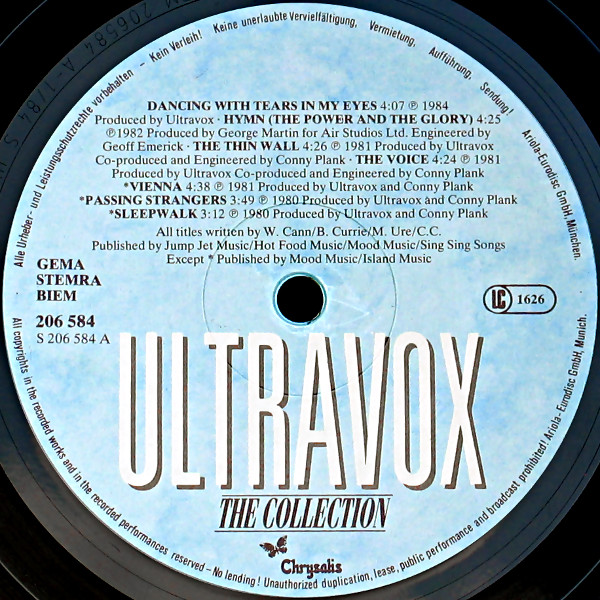 Ultravox, The Collection - LP