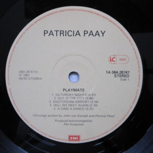 Patricia Paay, Playmate - LP: imagen 3