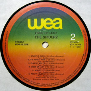 The Spiderz, Lines Of Lust - LP: imagen 4