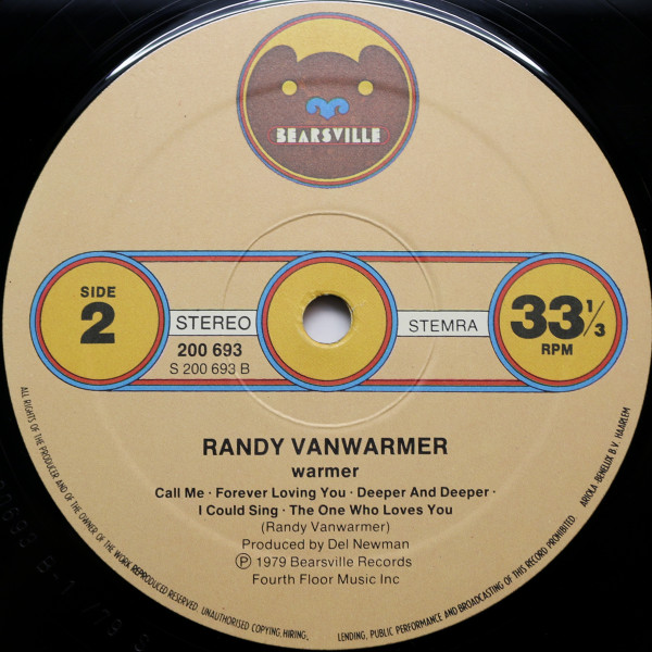 Randy Vanwarmer, Warmer - LP