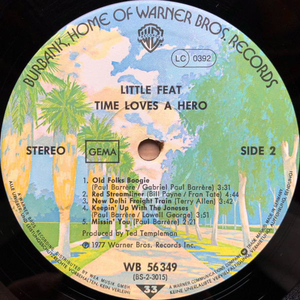 Little Feat, Time Loves A Hero - LP