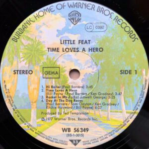 Little Feat, Time Loves A Hero - LP: imagen 3