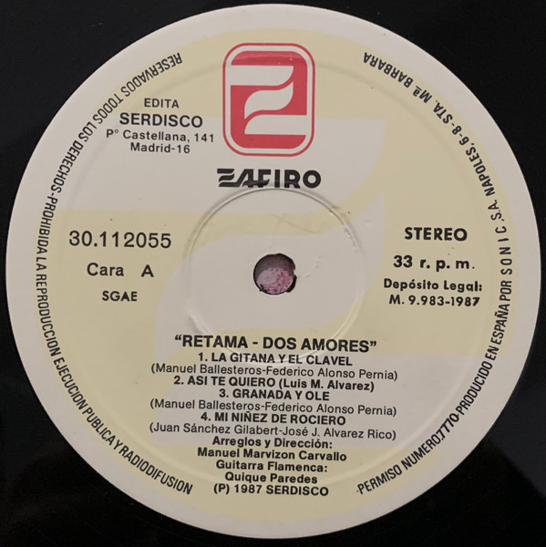 Retama, Dos Amores - LP
