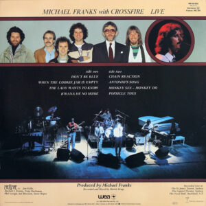 Michael Franks, Crossfire, Live - LP: imagen 2